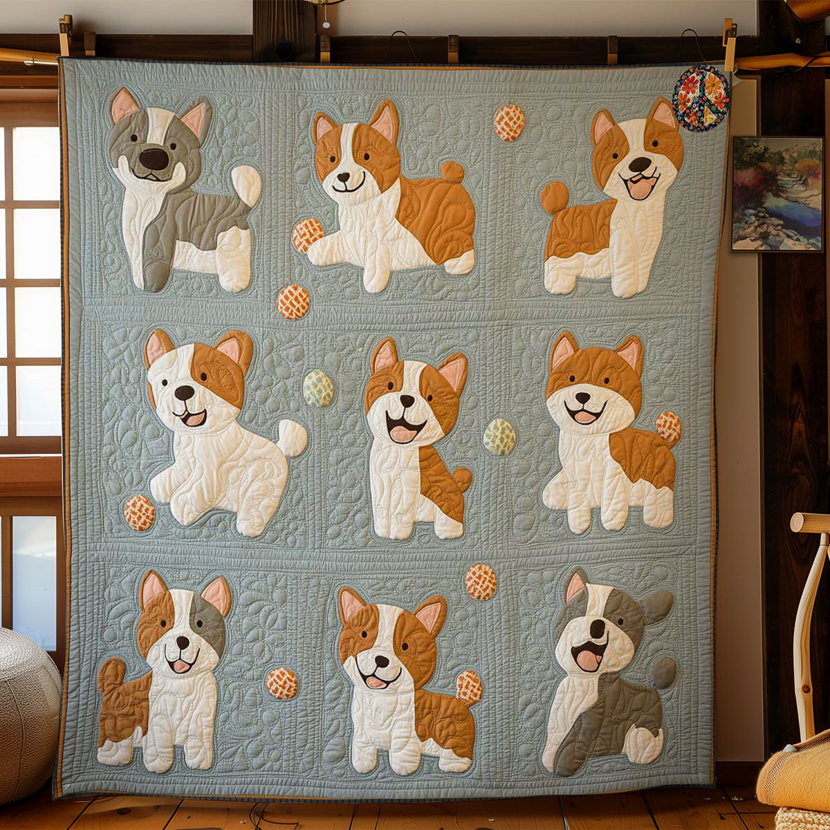 Corgi Joy WN2910052CL Quilt