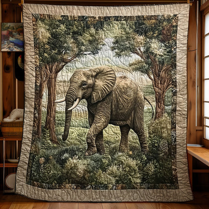 Elephant Forest WX3112015CL Quilt