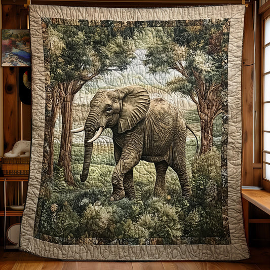 Elephant Forest WX3112015CL Quilt