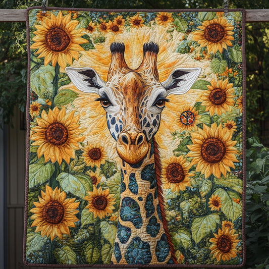 Giraffe Sunflower WT1010033CL Quilt