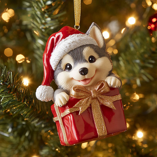 Yuletide Husky CP1510048CL Christmas Ornament