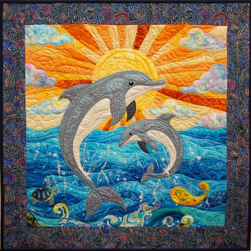 Love Dolphins XR1312010CL Quilt