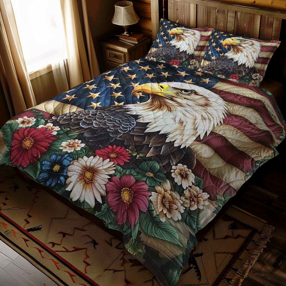 Patriotic Eagle WJ1109032CL Duvet Cover Set