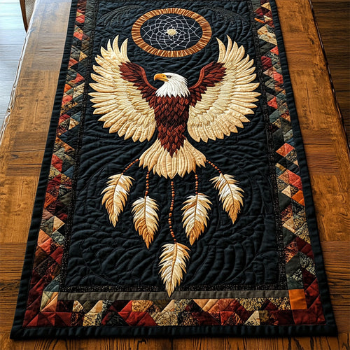 Dreamcatcher And Eagle WY2802011CL Quilted Table Runner