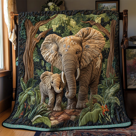 Elephant Forest WX2311017CL Quilt
