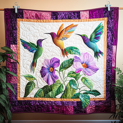 Hummingbird Purple Bliss WN2309042CL Quilt