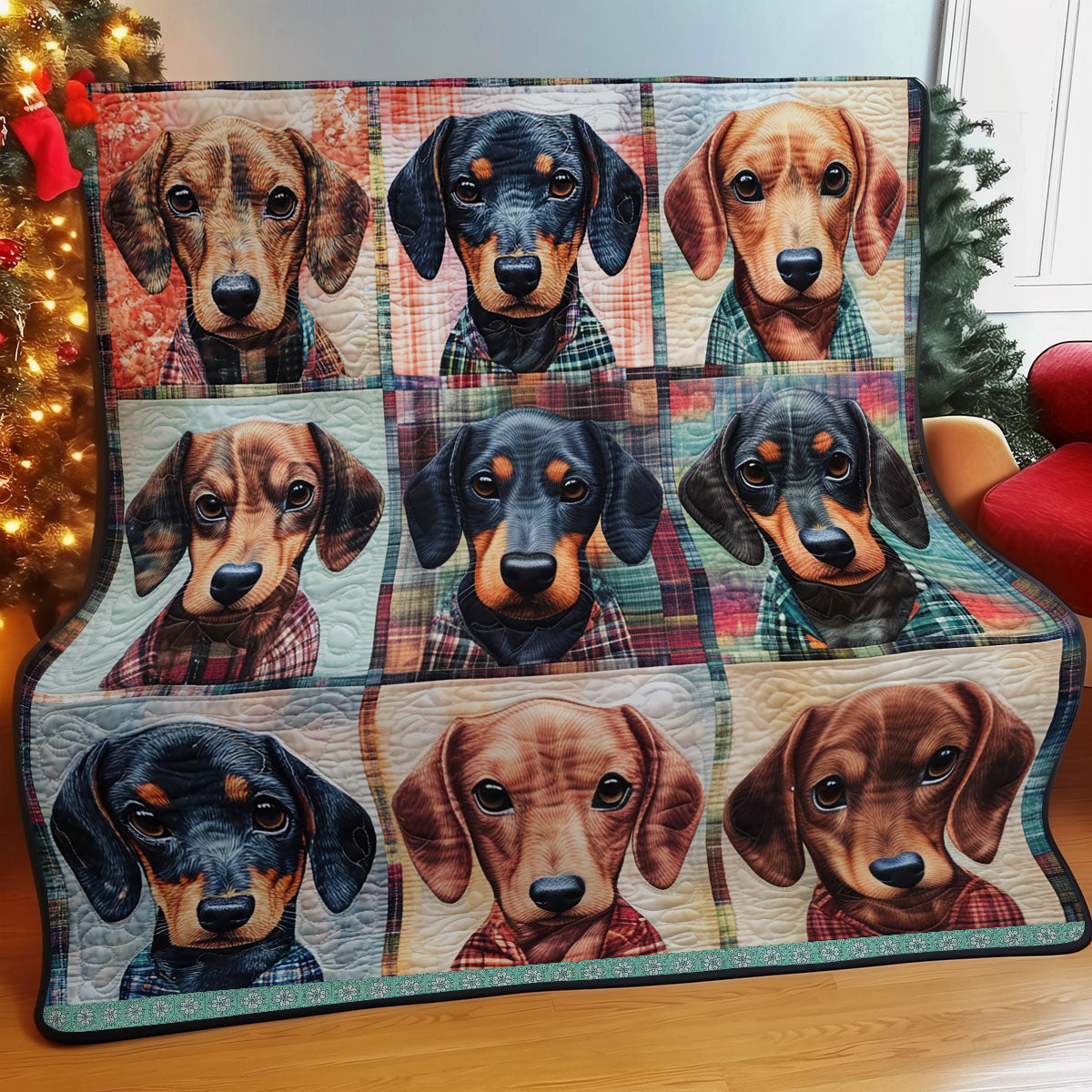 Dachshund WU2809002CL Quilt