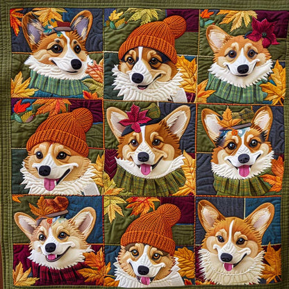Cute Corgi WJ1109001CL Quilt