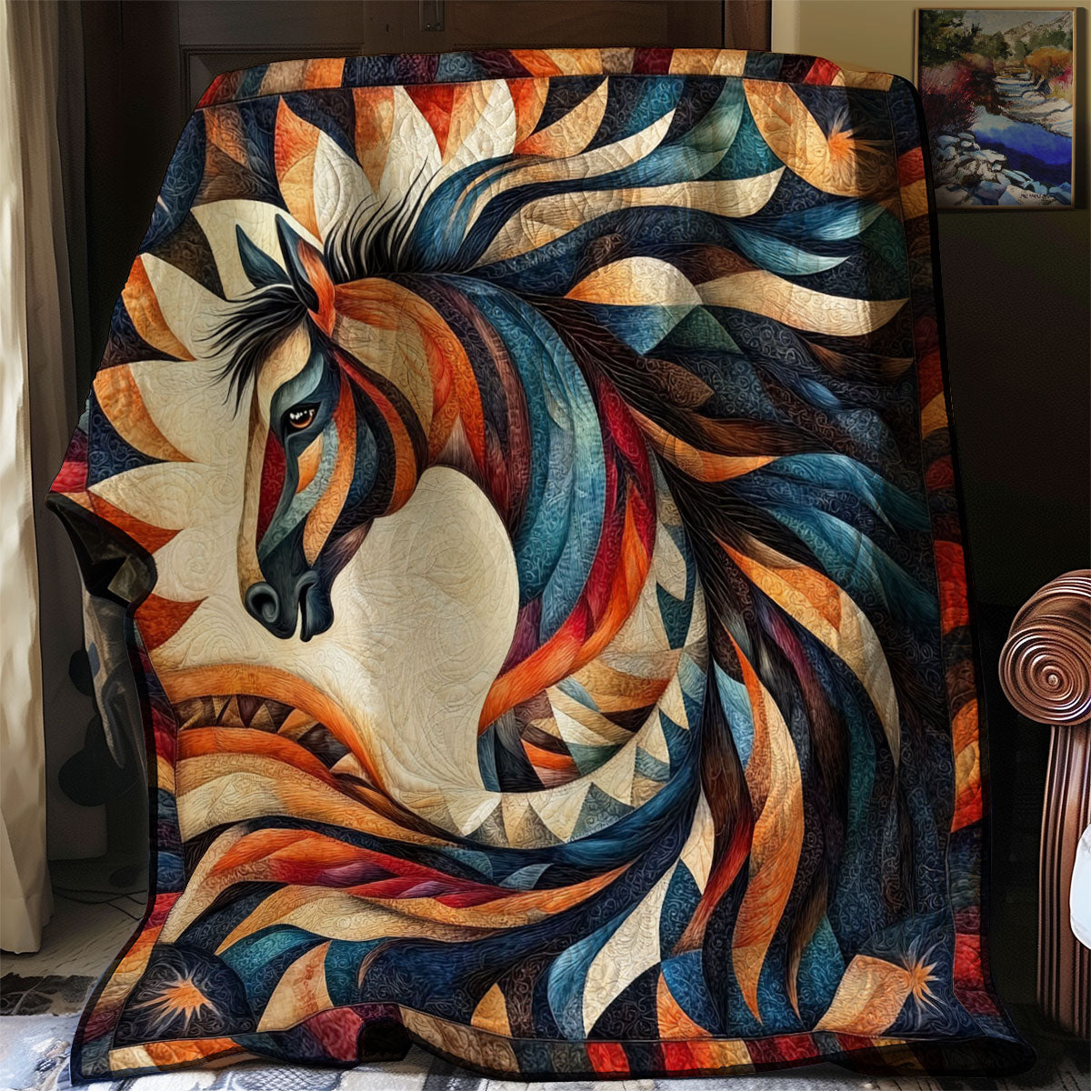 Horse Native American WJ2712020CL Quilt