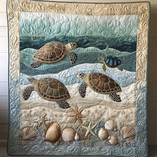 Seaside Turtle WP1312016CL Quilt