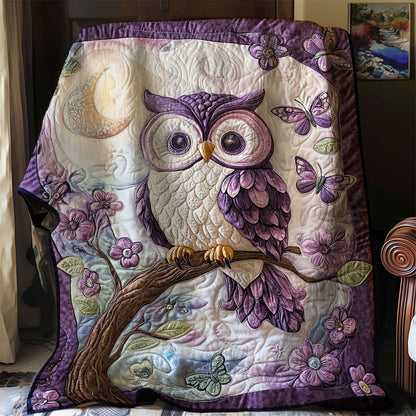 Enchanted Violet Owl WJ1501008CL Quilt