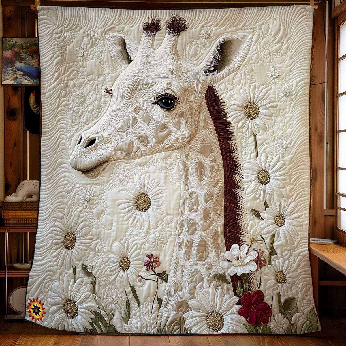 White Giraffe WY1112025CL Quilt