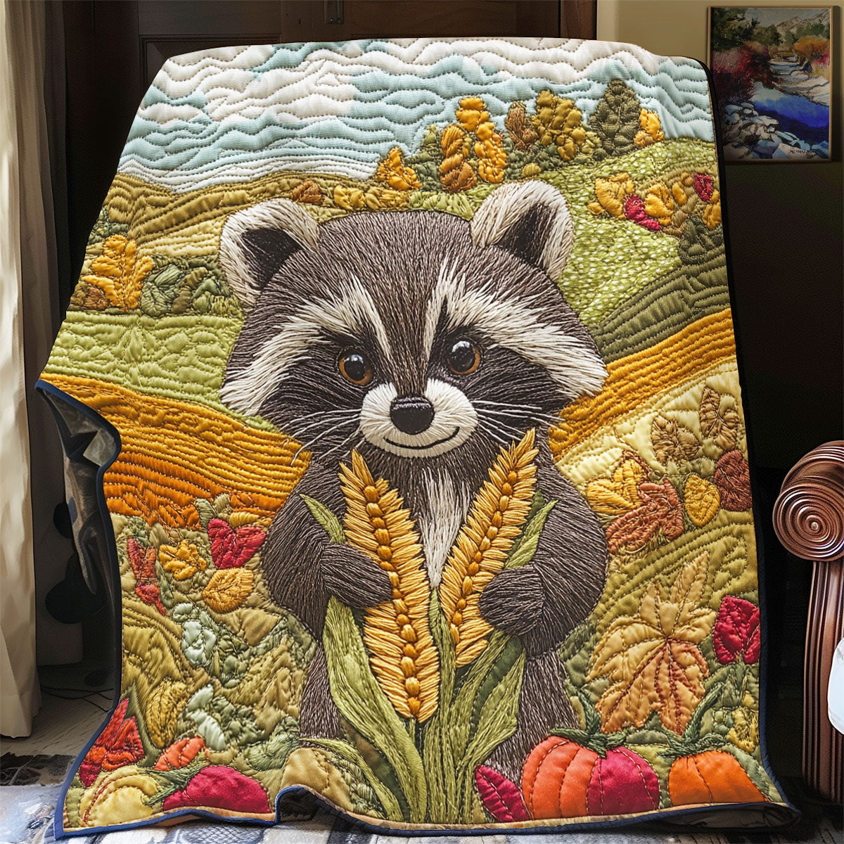 Raccoon’s Fall Festival YR1801017CL Quilt