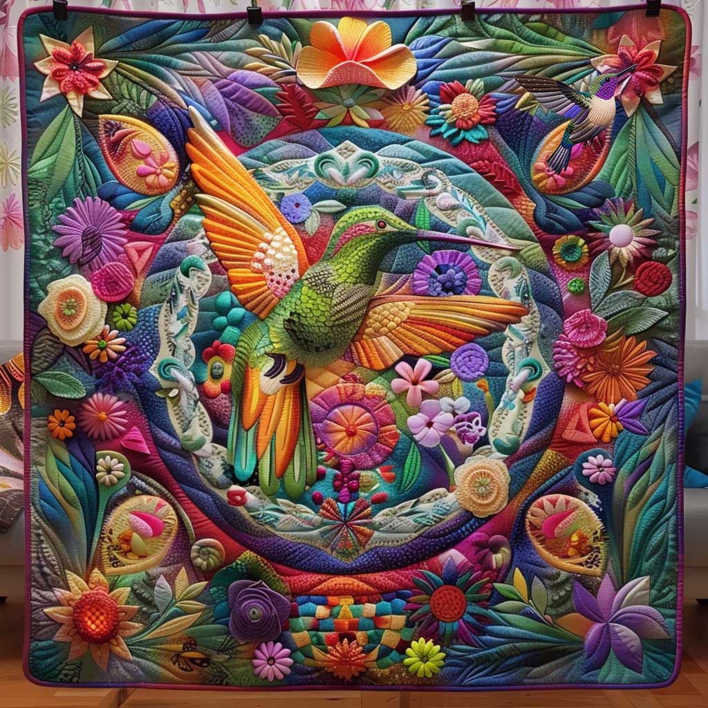 Hummingbird Blossom WN1410033CL Quilt