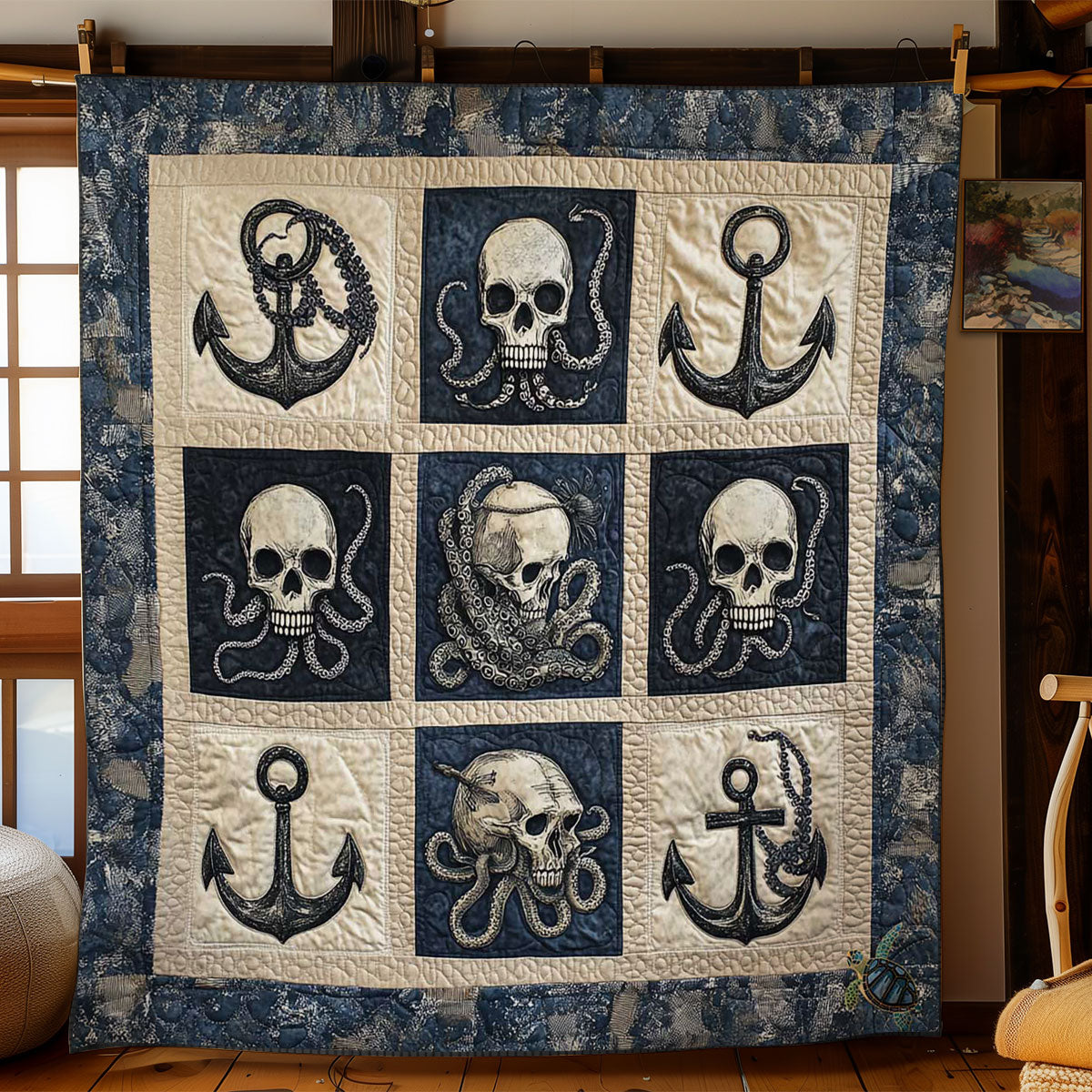 Anchor And Skull WN2311043CL Quilt