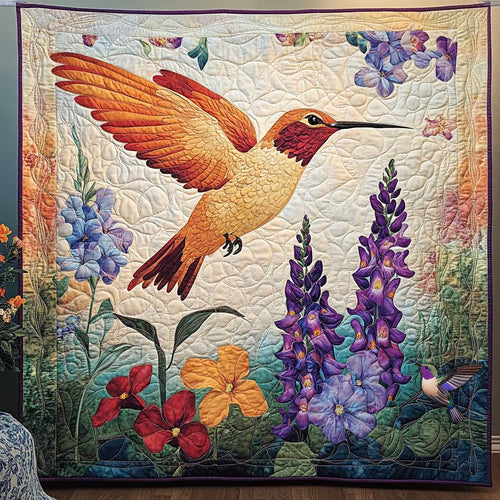 Hummingbird's Floral Delight WN0910117CL Quilt