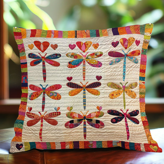 Patchwork Dragonfly WJ1109039CL Quilt Pillow Case