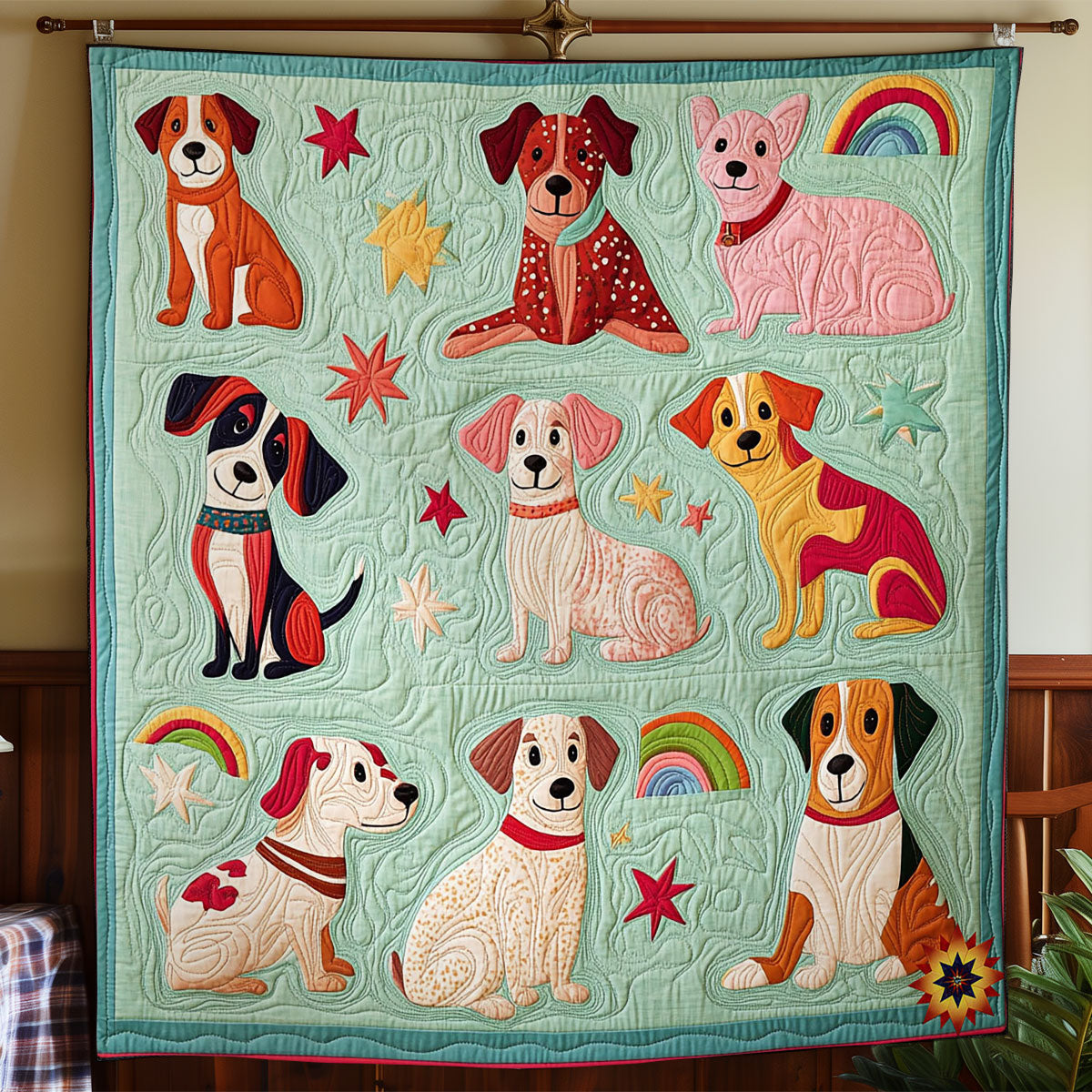 Cute Dog WY2811034CL Quilt