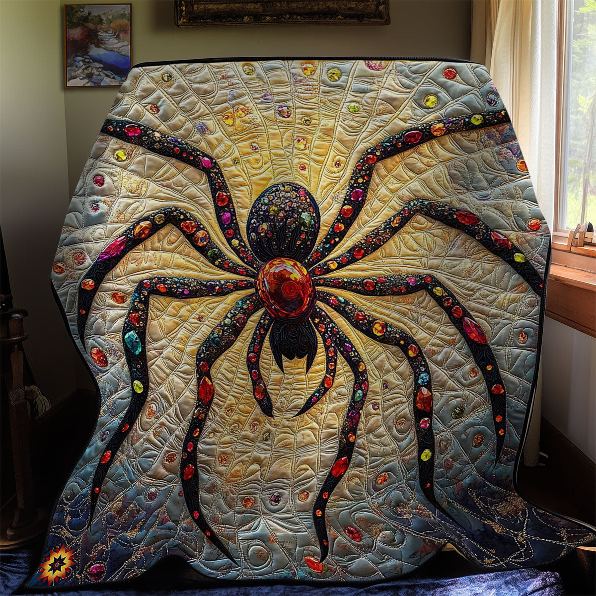 Gemstone Spider WY0912034CL Quilt