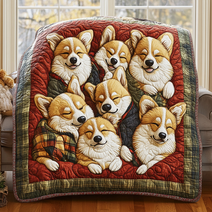 Sleeping Corgis WG1601060CL Quilt