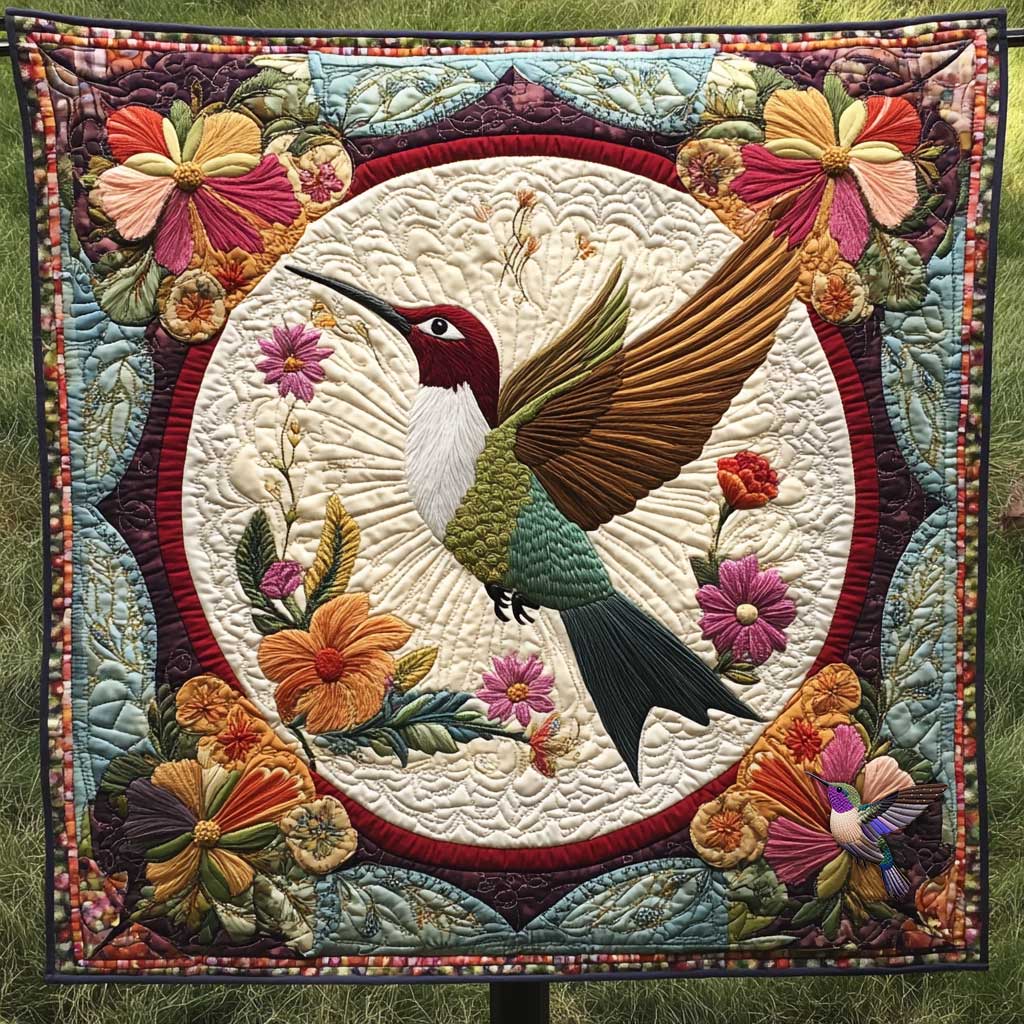 Hummingbird Petal Dance WN0910004CL Quilt