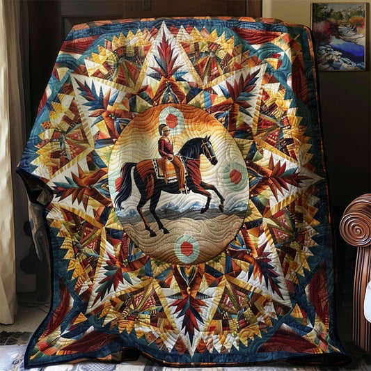 Horse Native American WJ0201005CL Quilt