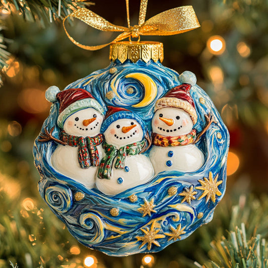 Golden Sky Snowman WN0511046CL Christmas Ornament