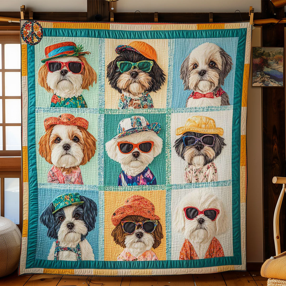 Shih Tzu Fashionista WN0811033CL Quilt