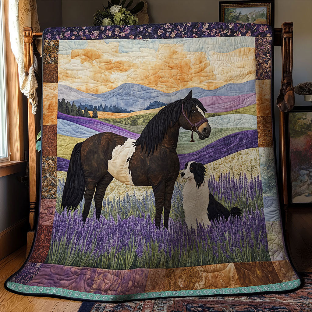 Collie Dog And Horse WT1403122CL Quilt