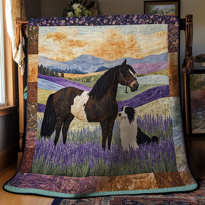 Collie Dog And Horse WT1403122CL Quilt