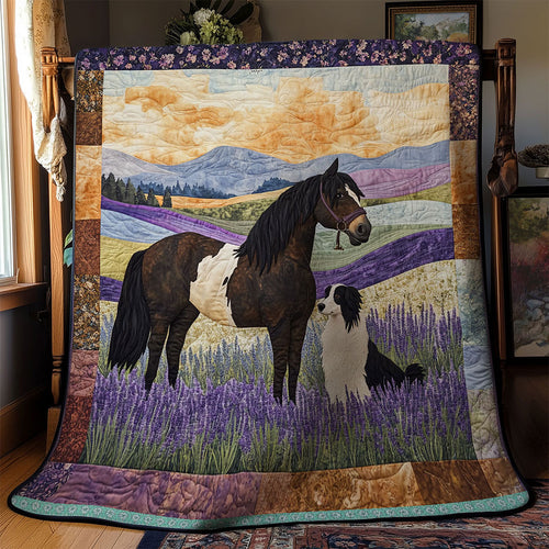 Collie Dog And Horse WT1403122CL Quilt