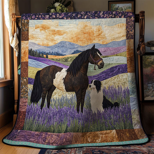 Collie Dog And Horse WT1403122CL Quilt