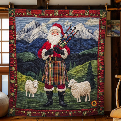 Scottish Santa Claus WY0712031CL Quilt