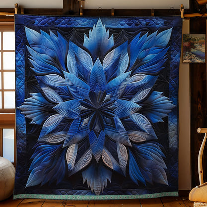 Blue Serene Blossoms WN1309008CL Quilt