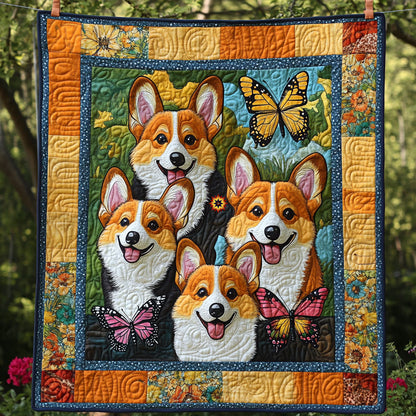 Corgi Happy WT2110012CL Quilt