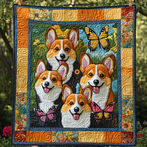 Corgi Happy WT2110012CL Quilt