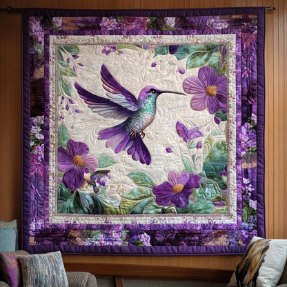 Hummingbird Floral Harmony WN0210024CL Quilt