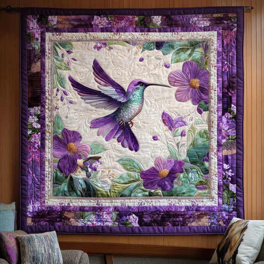 Hummingbird Floral Harmony WN0210024CL Quilt
