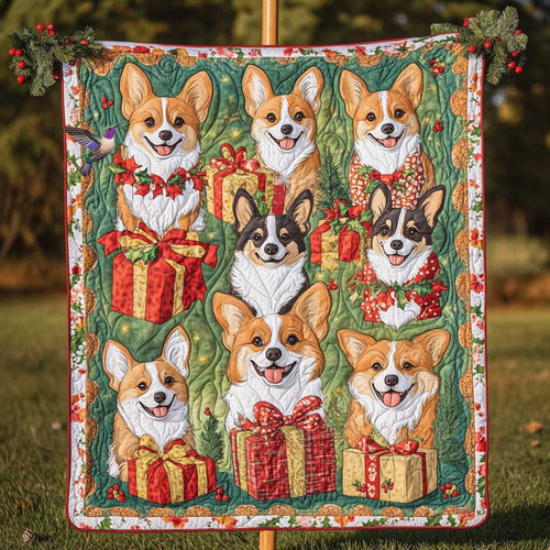 Corgi Christmas Gifts WN0910058CL Quilt