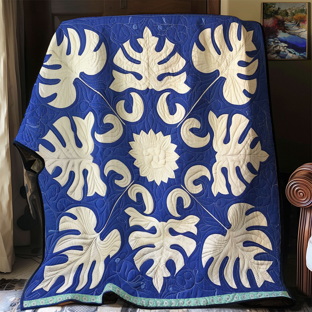 Hawaiian Leafy Retreat WN1209081CL Quilt