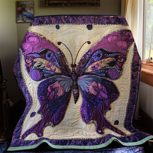 Purple Butterfly WX2111033CL Quilt