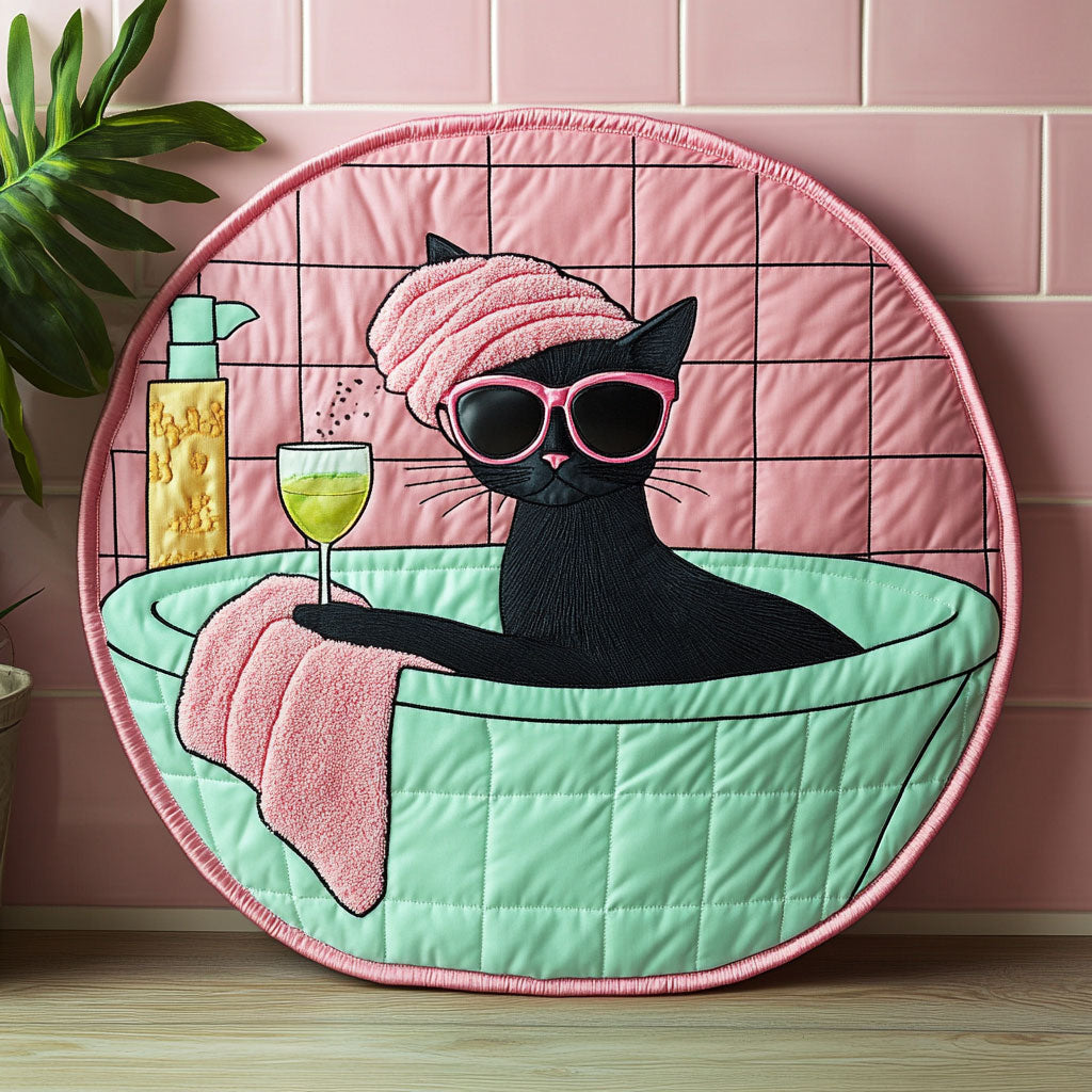 Spa Queen CW2905581CL Quilted Round Mat