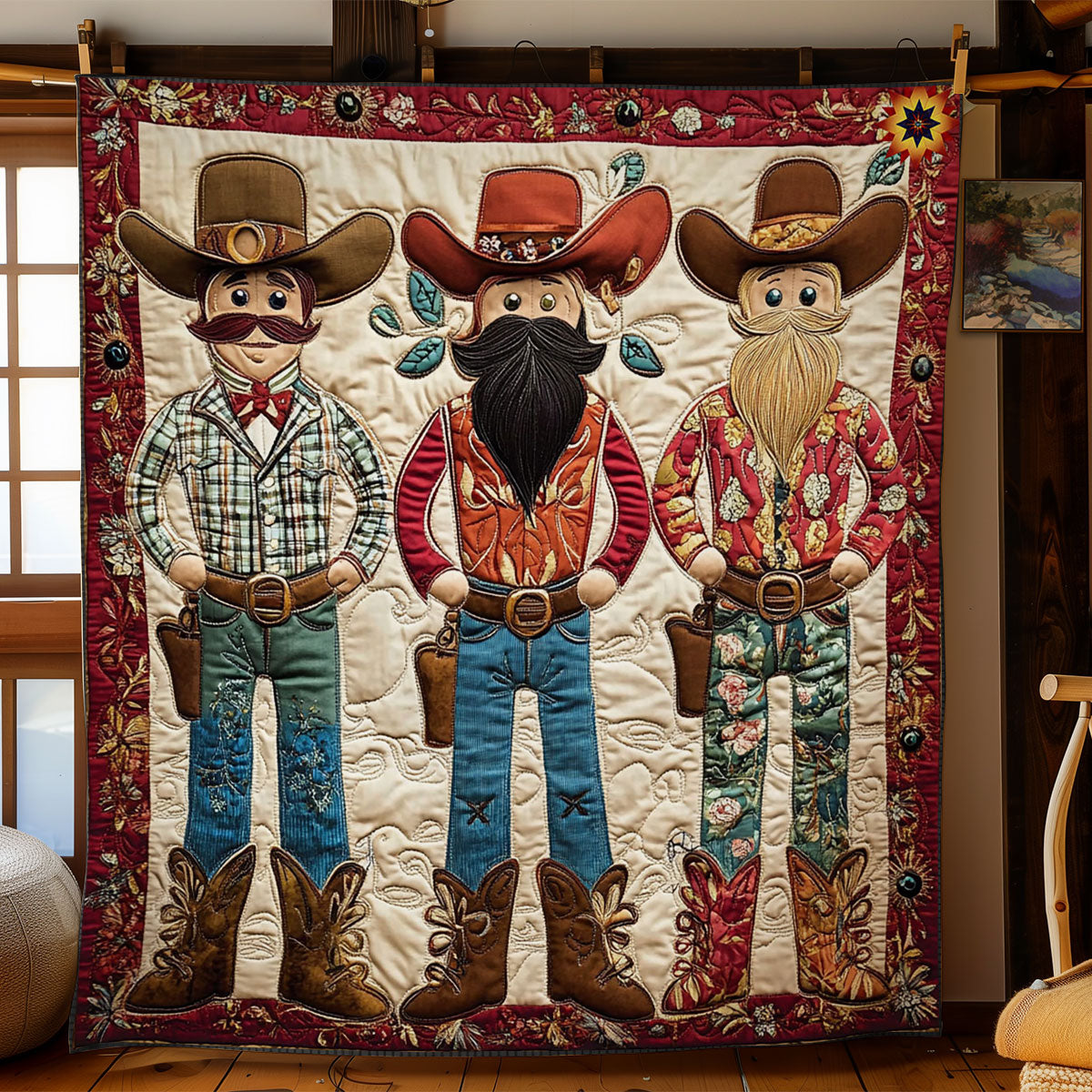 Cowboy Nutcracker WY0712048CL Quilt