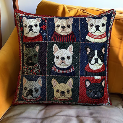 French Bulldog WJ0310036CL Quilt Pillow Case