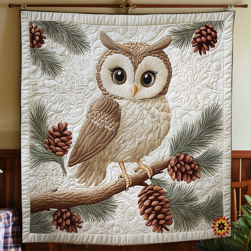 Pine Tree And Owl WY1612022CL Quilt