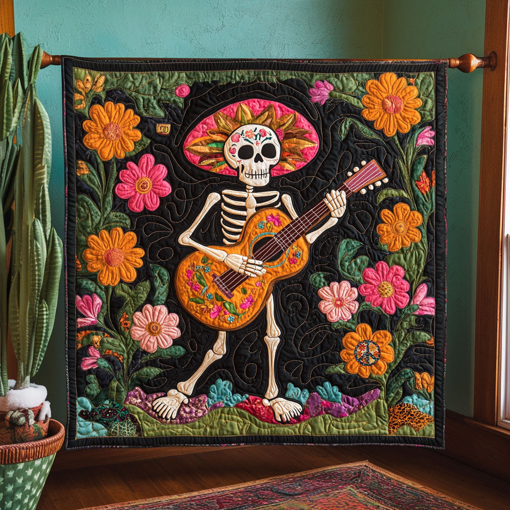 Mexican Dia De Los Muertos WJ2611023CL Quilt