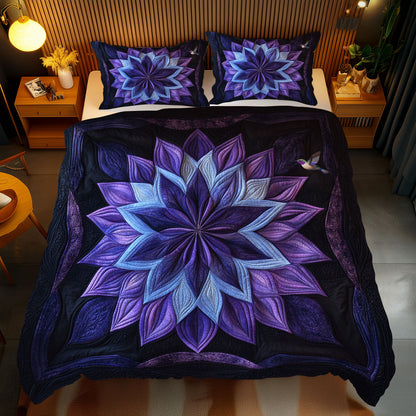 Purple Flower Delight WN1010153CL Duvet Cover Set