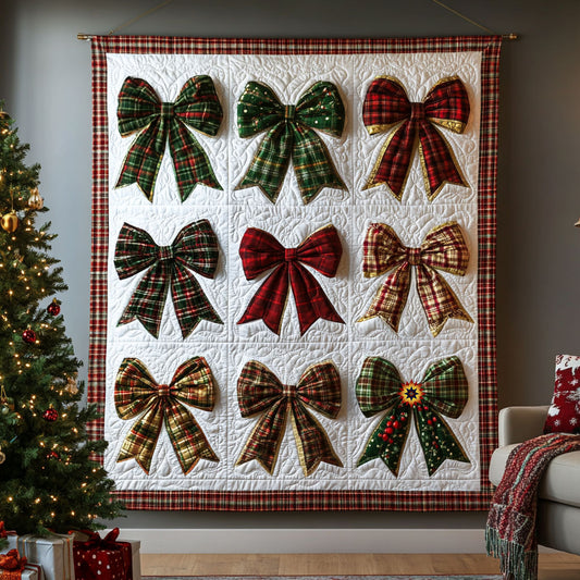 Christmas Bow WJ0512008CL Quilt