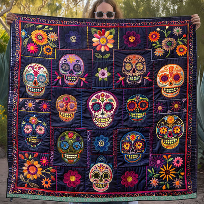 Calavera Sugar Skulls WJ2009007CL Quilt