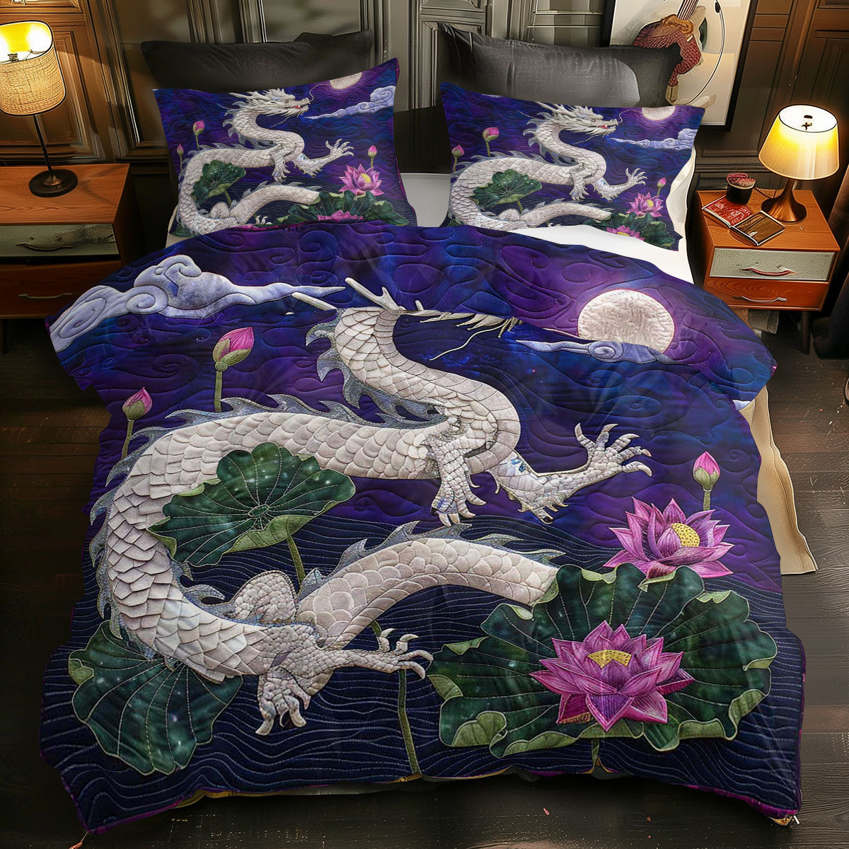 Lotus Dragon WJ1309032CL Duvet Cover Set